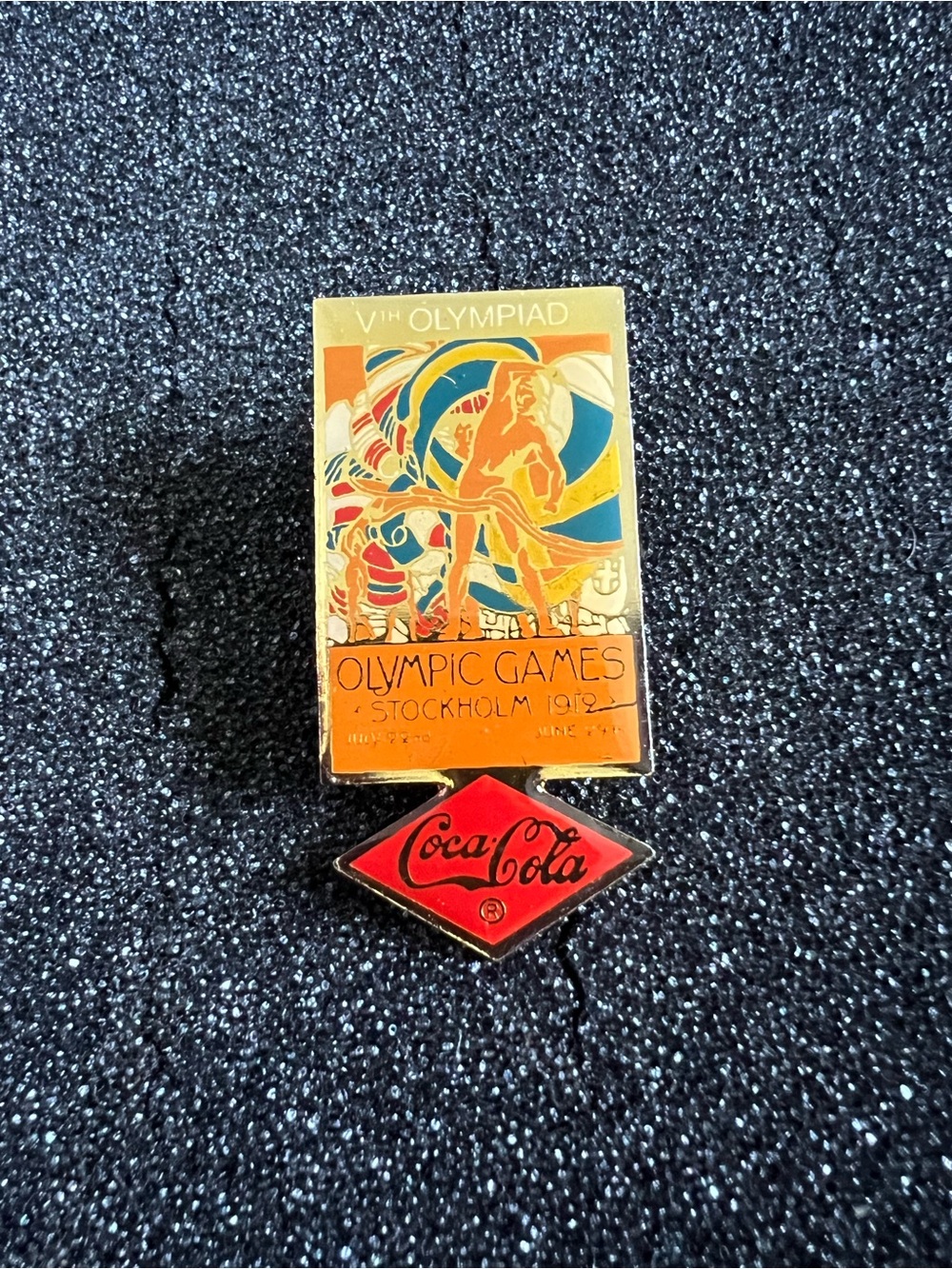Vintage 1990 Coca Cola Olympiad Games Lapel Pin
